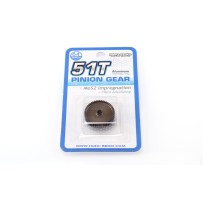 Hiro Seiko Hard Coated Alum. Pinion Gear (MoS2) DP64-51T HS-48295