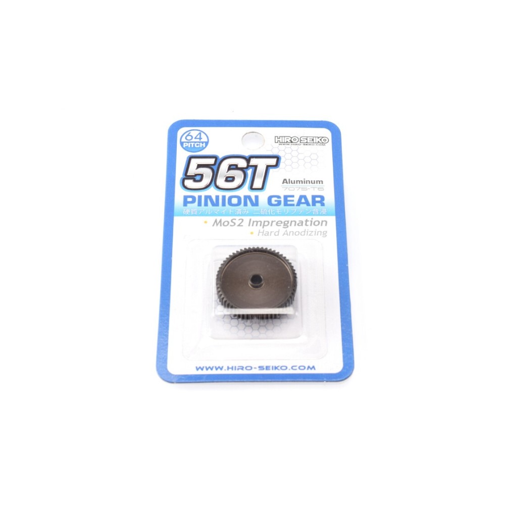 Hiro Seiko Hard Coated Alum. Pinion Gear (MoS2) DP64-56T HS-48300 Hiro Seiko Hard Coated Alum. Pinion Gear (MoS2) DP64-56T HS-48300