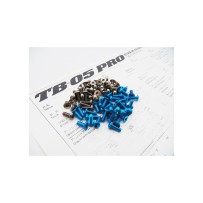 Hiro Seiko TB-05 PRO Titan/Alloy Hex Socket Screw Set [T-Blue] (100pcs) HS-48375
