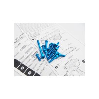 Hiro Seiko M17 Light Weight Screw Set [T-Blue] HS-48407