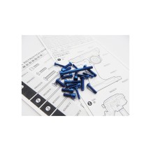 Hiro Seiko M17 Light Weight Screw Set [Y-Blue] HS-48408