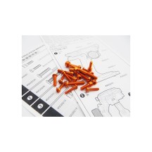 Hiro Seiko M17 Light Weight Screw Set [Orange] HS-48410