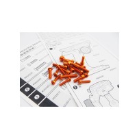 Hiro Seiko M17 Light Weight Screw Set [Orange] HS-48410