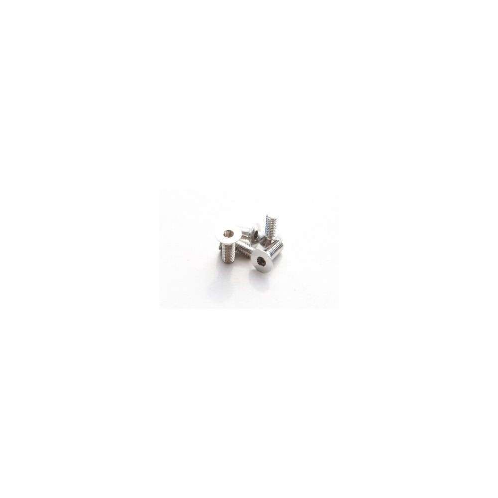 Hiro Seiko Alloy Hex Socket Flat Head Screw M3x6 [Silver] HS-48424