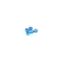 Hiro Seiko 2mm Alloy Nylon Nut [T-Blue] ( 5 pcs) HS-69213