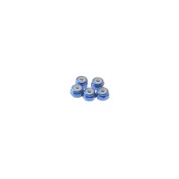 Hiro Seiko 2mm Alloy Nylon Nut [Y-Blue] ( 5 pcs) HS-69214