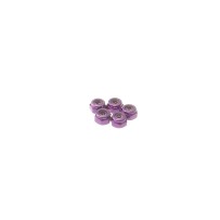Hiro Seiko 2mm Alloy Nylon Nut [Pruple] ( 5 pcs) HS-69215