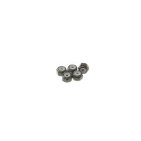Hiro Seiko 2mm Alloy Nylon Nut [Black] ( 5 pcs) HS-69217
