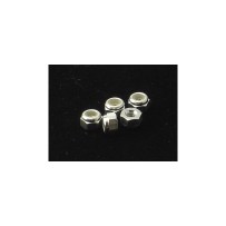 Hiro Seiko 3mm Alloy Nylon Nut [Silver] ( 5 pcs) HS-69218