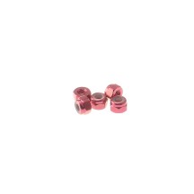 Hiro Seiko 3mm Alloy Nylon Nut [Red] ( 5 pcs) HS-69222