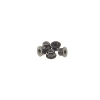 Hiro Seiko 3mm Alloy Flange Nylon Nut [Black] ( 5 pcs) HS-69241