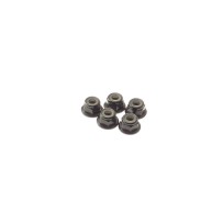 Hiro Seiko 4mm Alloy Flange Nylon Nut [Black] ( 5 pcs) HS-69247