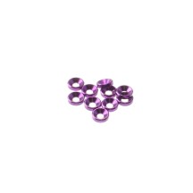 Hiro Seiko 3mm Alloy Countersunk Washer [Purple] ( 10 pcs) HS-69251