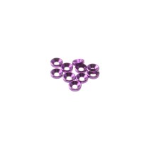 Hiro Seiko 3mm Alloy Countersunk Washer [Purple] ( 10 pcs) HS-69251
