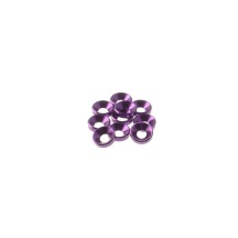 Hiro Seiko 4mm Alloy Countersunk Washer [Purple] ( 10 pcs) HS-69257