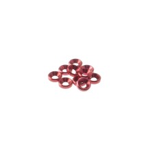 Hiro Seiko 4mm Alloy Countersunk Washer [Red] ( 10 pcs) HS-69258