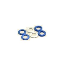 Hiro Seiko 3mm Alloy Spacer Set (0.5t/0.75t/1.0t) [Y-Blue] ( 6 pcs (2 pcs each)) HS-69450