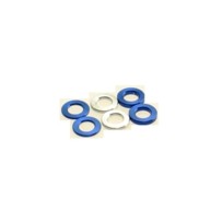 Hiro Seiko 3mm Alloy Spacer Set (0.5t/0.75t/1.0t) [Y-Blue] ( 6 pcs (2 pcs each)) HS-69450