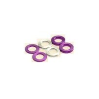 Hiro Seiko 3mm Alloy Spacer Set (0.5t/0.75t/1.0t) [Purple] ( 6 pcs (2 pcs each)) HS-69451
