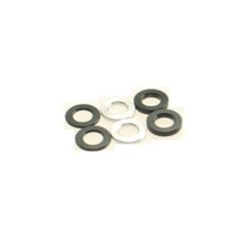 Hiro Seiko 3mm Alloy Spacer Set (0.5t/0.75t/1.0t) [Black] ( 6 pcs (2 pcs each)) HS-69452