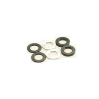 Hiro Seiko 3mm Alloy Spacer Set (0.5t/0.75t/1.0t) [Black] ( 6 pcs (2 pcs each)) HS-69452