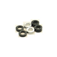 Hiro Seiko 3mm Alloy Spacer Set (1.5t/2.0t/2.5t) [Black] ( 6 pcs (2 pcs each)) HS-69459