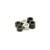 Hiro Seiko 3mm Alloy Spacer Set (3.0t/4.0t/5.0t) [Black] ( 6 pcs (2 pcs each)) HS-69466