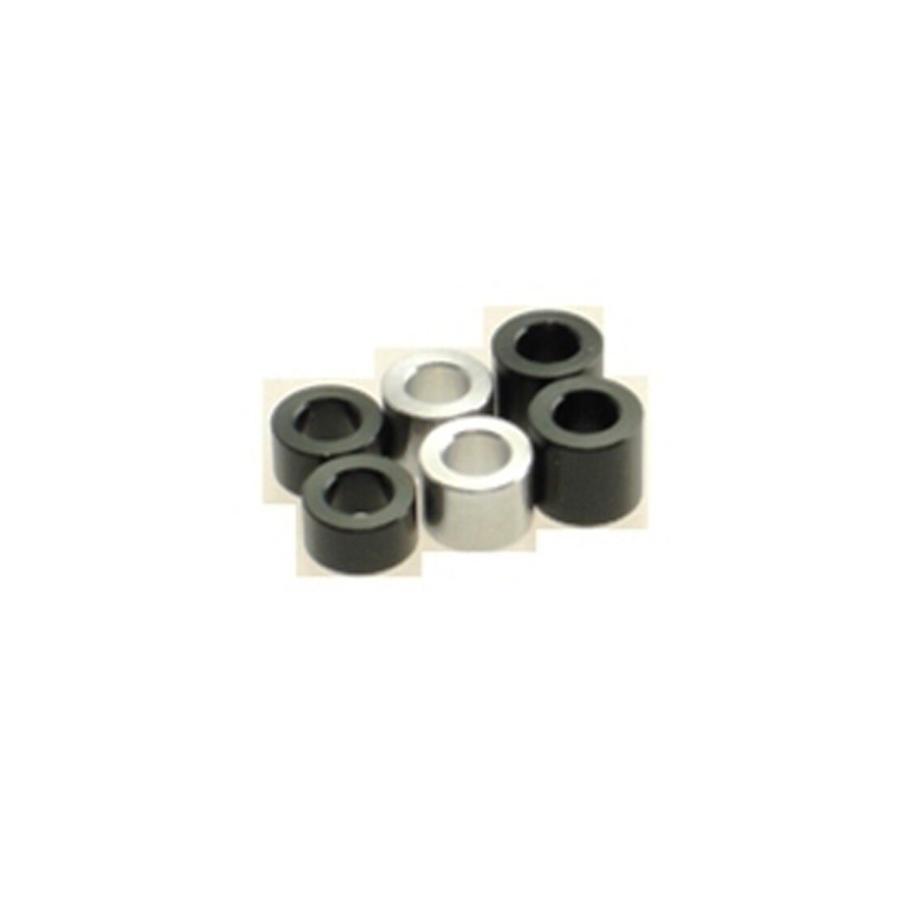 Hiro Seiko 3mm Alloy Spacer Set (3.0t/4.0t/5.0t) [Black] ( 6 pcs (2 pcs each)) HS-69466