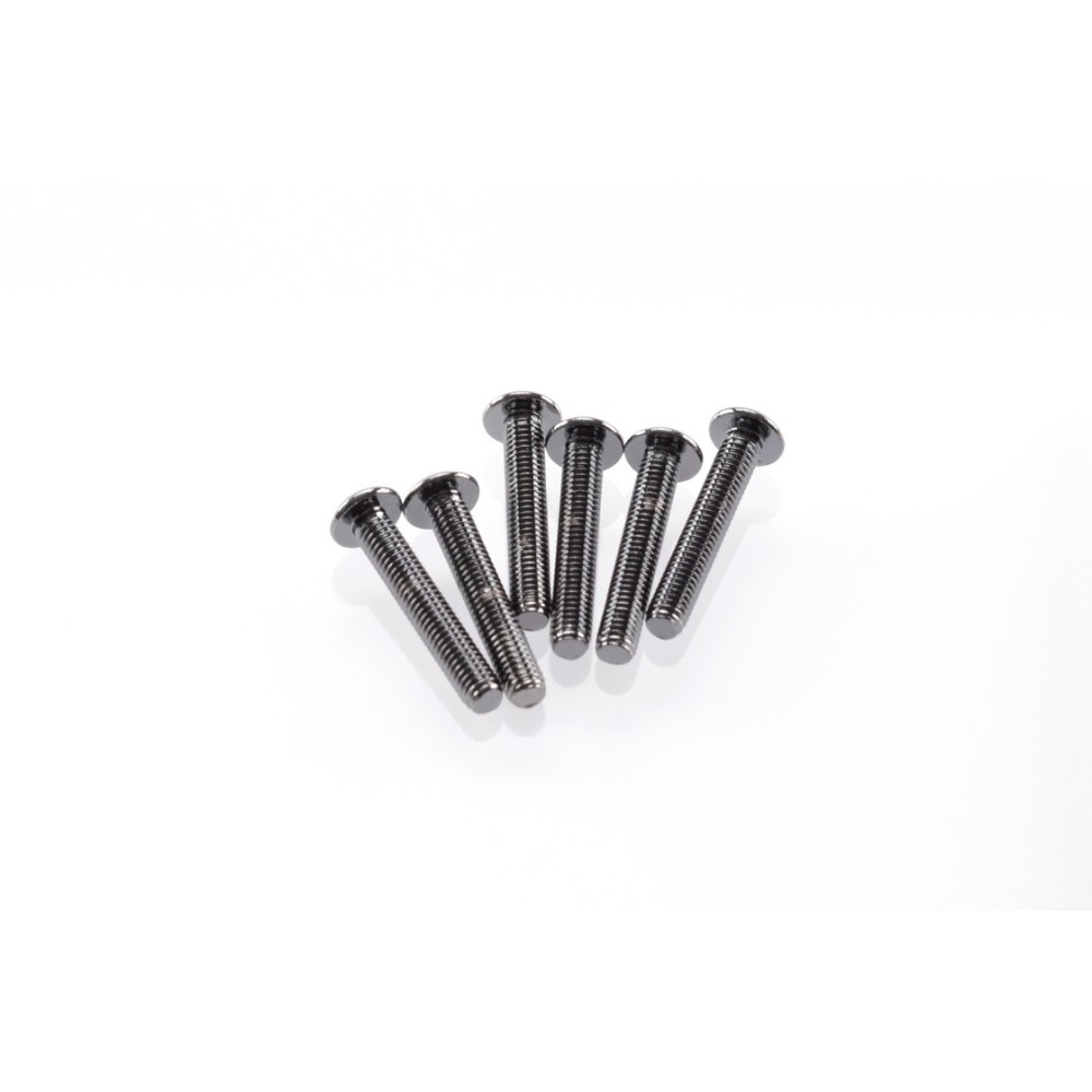 Hiro Seiko Hex Socket Button Head Screw M3x18 [S-Black] ( 6 pcs) HS-69498