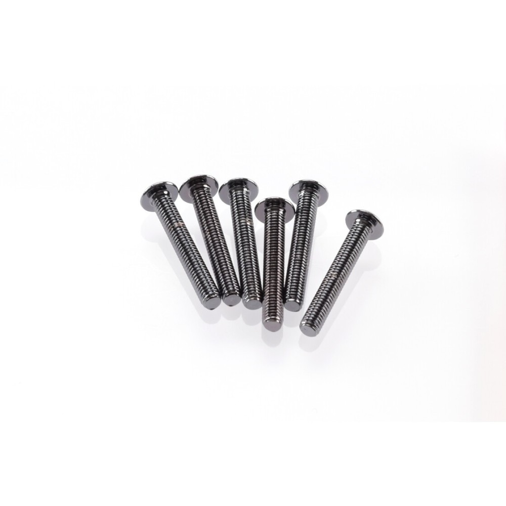 Hiro Seiko Hex Socket Button Head Screw M3x20 [S-Black] ( 6 pcs) HS-69499