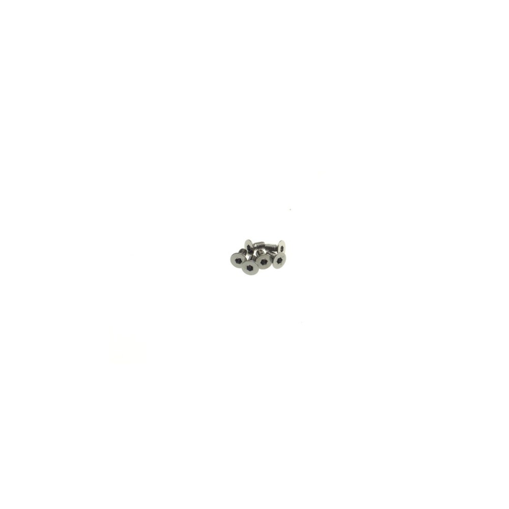 Hiro Seiko Hex Socket Flat Head Screw M3x8 [S-Black] ( 6 pcs) HS-69525
