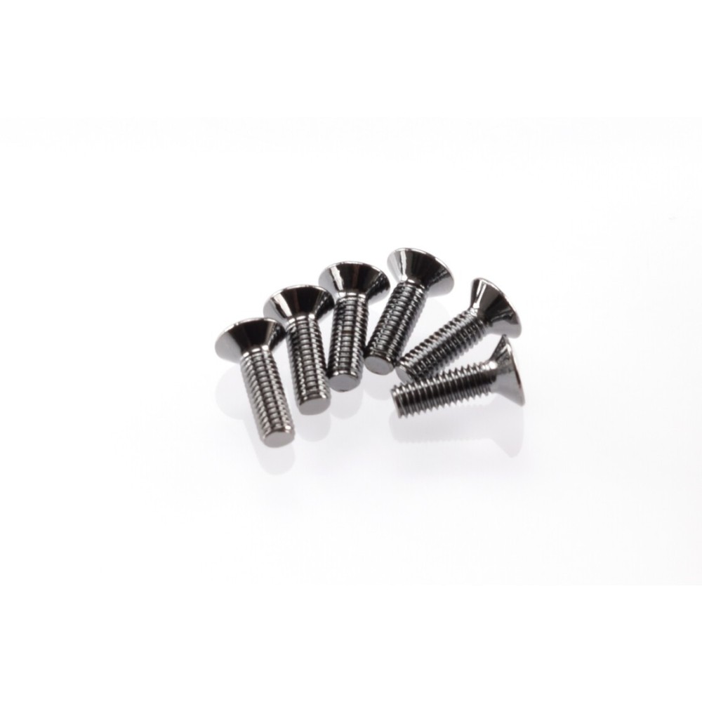 Hiro Seiko Hex Socket Flat Head Screw M3x10 [S-Black] ( 6 pcs) HS-69526