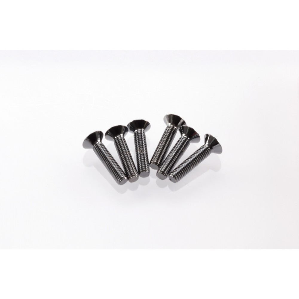Hiro Seiko Hex Socket Flat Head Screw M3x14 [S-Black] ( 6 pcs) HS-69528