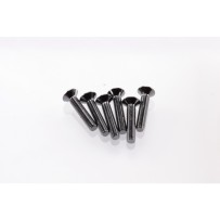 Hiro Seiko Hex Socket Flat Head Screw M3x16 [S-Black] ( 6 pcs) HS-69529