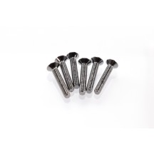 Hiro Seiko Hex Socket Flat Head Screw M3x18 S-Black (6 pcs) HS-69530