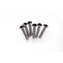 Hiro Seiko Hex Socket Flat Head Screw M3x18 S-Black (6 pcs) HS-69530