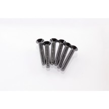 Hiro Seiko Hex Socket Flat Head Screw M3x20 [S-Black] ( 6 pcs) HS-69531
