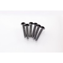 Hiro Seiko Hex Socket Flat Head Screw M3x20 [S-Black] ( 6 pcs) HS-69531