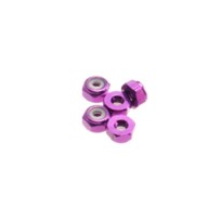 Hiro Seiko 2mm Alloy Nylon Nut (S_Size) [Pruple] ( 5 pcs) HS-69543