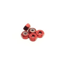 Hiro Seiko 2mm Alloy Nylon Nut (S_Size) [Red] ( 5 pcs) HS-69544