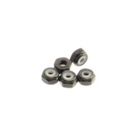 Hiro Seiko 2mm Alloy Nylon Nut (S_Size) [Black] ( 5 pcs) HS-69545