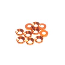 Hiro Seiko 4mm Alloy Countersunk Washer [Orange] ( 10 pcs) HS-69563