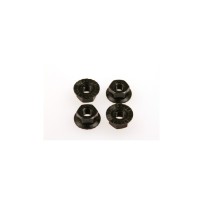 Hiro Seiko 4mm Alloy Serrated Wheel Nut [Black] ( 4 pcs) HS-69597