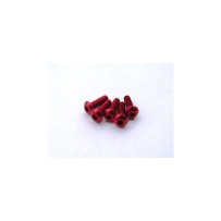 Hiro Seiko Alloy Hex Socket Button Head Screw M3x12 [Red] ( 5 pcs) HS-69630