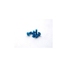 Hiro Seiko Alloy Hex Socket Flat Head Screw M3x6 [T-Blue] ( 5 pcs) HS-69639