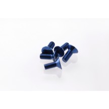 Hiro Seiko Alloy Hex Socket Flat Head Screw M3x8 [Y-Blue] ( 5 pcs) HS-69644