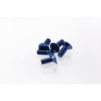 Hiro Seiko Alloy Hex Socket Flat Head Screw M3x8 [Y-Blue] ( 5 pcs) HS-69644