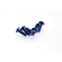 Hiro Seiko Alloy Hex Socket Flat Head Screw M3x10 [Y-Blue] ( 5 pcs) HS-69645