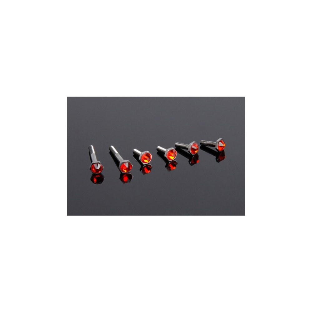 Hiro Seiko Crystal Screw (EX-1 KIY) [Red] (SWAROVSKI Crystal) HS-69667