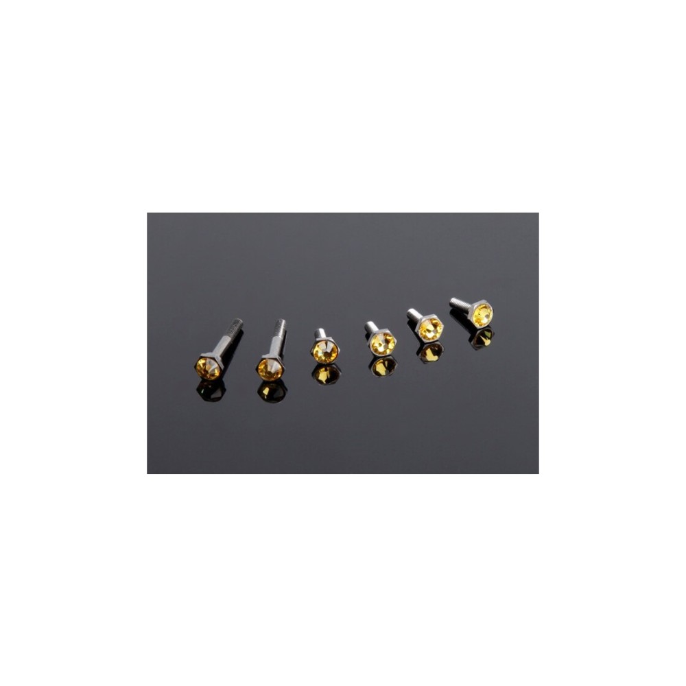 Hiro Seiko Crystal Screw (EX-1 KIY) [Gold] (SWAROVSKI Crystal) HS-69668
